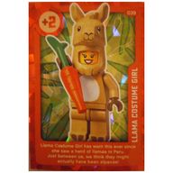 Деталь LEGO Trading Card, Create the World Living Amazingly - Llama Costume Girl (Foil), Цвет не указан/любой