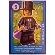 Деталь LEGO Trading Card, Create the World Living Amazingly - Mr. Good and Evil, Цвет не указан/любой