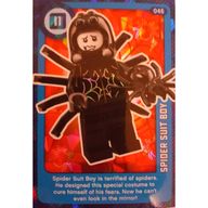 Деталь LEGO Trading Card, Create the World Living Amazingly - Spider Suit Boy (Foil), Цвет не указан/любой
