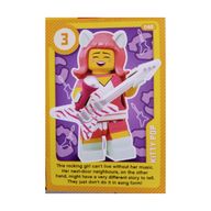 Деталь LEGO Trading Card, Create the World Living Amazingly - Kitty Pop, Цвет не указан/любой