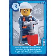 Деталь LEGO Trading Card, Create the World Living Amazingly - Miner, Цвет не указан/любой