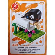 Деталь LEGO Trading Card, Create the World Living Amazingly - Lamb, Цвет не указан/любой