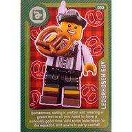 Деталь LEGO Trading Card, Create the World Living Amazingly - Lederhosen Guy, Цвет не указан/любой