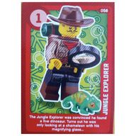 Деталь LEGO Trading Card, Create the World Living Amazingly - Jungle Explorer, Цвет не указан/любой