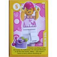 Деталь LEGO Trading Card, Create the World Living Amazingly - Goblin Girl, Цвет не указан/любой