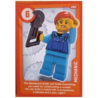 Деталь LEGO Trading Card, Create the World Living Amazingly - Mechanic, Цвет не указан/любой