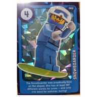 Деталь LEGO Trading Card, Create the World Living Amazingly - Snowboarder (Foil), Цвет не указан/любой