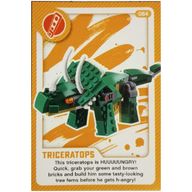Деталь LEGO Trading Card, Create the World Living Amazingly - Triceratops, Цвет не указан/любой