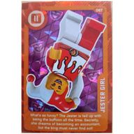 Деталь LEGO Trading Card, Create the World Living Amazingly - Jester Girl (Foil), Цвет не указан/любой