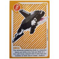 Деталь LEGO Trading Card, Create the World Living Amazingly - Orca, Цвет не указан/любой