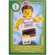 Деталь LEGO Trading Card, Create the World Living Amazingly - Athlete, Цвет не указан/любой