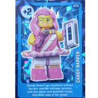 Деталь LEGO Trading Card, Create the World Living Amazingly - Candy Rapper (Foil), Цвет не указан/любой