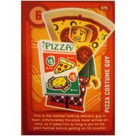 Деталь LEGO Trading Card, Create the World Living Amazingly - Pizza Costume Guy, Цвет не указан/любой