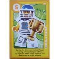 Деталь LEGO Trading Card, Create the World Living Amazingly - Football Player, Цвет не указан/любой