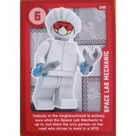 Деталь LEGO Trading Card, Create the World Living Amazingly - Space Lab Mechanic, Цвет не указан/любой