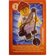Деталь LEGO Trading Card, Create the World Living Amazingly - Fisherwoman, Цвет не указан/любой