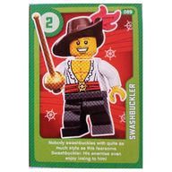 Деталь LEGO Trading Card, Create the World Living Amazingly - Swashbuckler, Цвет не указан/любой
