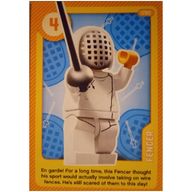 Деталь LEGO Trading Card, Create the World Living Amazingly - Fencer, Цвет не указан/любой