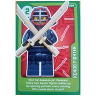 Деталь LEGO Trading Card, Create the World Living Amazingly - Keno Fighter, Цвет не указан/любой