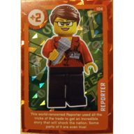 Деталь LEGO Trading Card, Create the World Living Amazingly - Reporter (Foil), Цвет не указан/любой