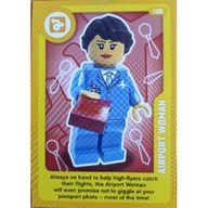 Деталь LEGO Trading Card, Create the World Living Amazingly - Airport Woman, Цвет не указан/любой