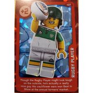 Деталь LEGO Trading Card, Create the World Living Amazingly - Rugby Player (Foil), Цвет не указан/любой