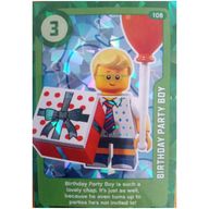 Деталь LEGO Trading Card, Create the World Living Amazingly - Birthday Party Boy (Foil), Цвет не указан/любой