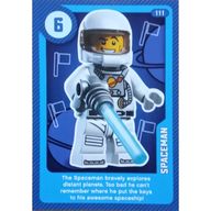 Деталь LEGO Trading Card, Create the World Living Amazingly - Spaceman, Цвет не указан/любой