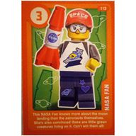 Деталь LEGO Trading Card, Create the World Living Amazingly - NASA Fan, Цвет не указан/любой