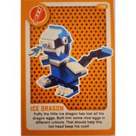 Деталь LEGO Trading Card, Create the World Living Amazingly - Ice Dragon, Цвет не указан/любой