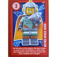 Деталь LEGO Trading Card, Create the World Living Amazingly - Retro Space Hero, Цвет не указан/любой