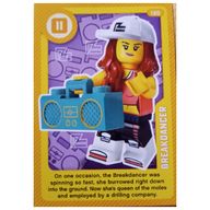 Деталь LEGO Trading Card, Create the World Living Amazingly - Breakdancer, Цвет не указан/любой