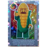 Деталь LEGO Trading Card, Create the World Living Amazingly - Corn Cob Guy (Foil), Цвет не указан/любой