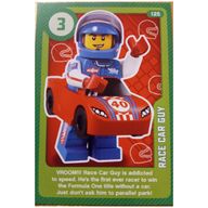 Деталь LEGO Trading Card, Create the World Living Amazingly - Race Car Guy, Цвет не указан/любой