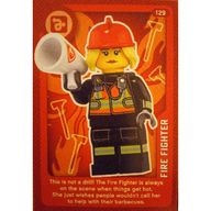 Деталь LEGO Trading Card, Create the World Living Amazingly - Fire Fighter, Цвет не указан/любой