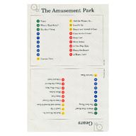 Деталь LEGO Activity Card, Set 9603, Index 04 - The Amusement Park & Gears, Цвет не указан/любой