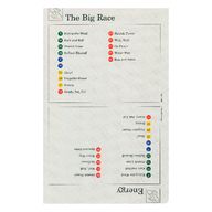 Деталь LEGO Activity Card, Set 9603, Index 06 - The Big Race & Energy, Цвет не указан/любой