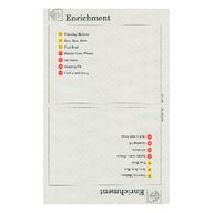 Деталь LEGO Activity Card, Set 9603, Index 07 - Enrichment & Enrichment, Цвет не указан/любой