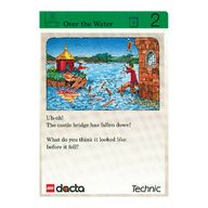 Деталь LEGO Activity Card, Set 9603, Green 02 - Over the Water, Цвет не указан/любой