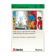 Деталь LEGO Activity Card, Set 9603, Green 05 - Get Rid of It!, Цвет не указан/любой