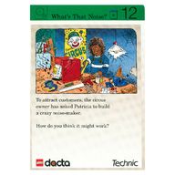 Деталь LEGO Activity Card, Set 9603, Green 12 - What's That Noise?, Цвет не указан/любой