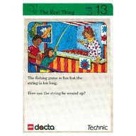 Деталь LEGO Activity Card, Set 9603, Green 13 - The Reel Thing, Цвет не указан/любой