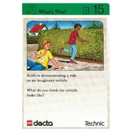 Деталь LEGO Activity Card, Set 9603, Green 15 - What's This?, Цвет не указан/любой