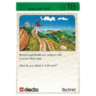 Деталь LEGO Activity Card, Set 9603, Green 18 - Rock and Roll, Цвет не указан/любой