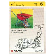 Деталь LEGO Activity Card, Set 9603, Simulation 6 - Carry On, Цвет не указан/любой