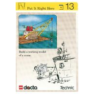 Деталь LEGO Activity Card, Set 9603, Simulation 13 - Put It Right Here, Цвет не указан/любой