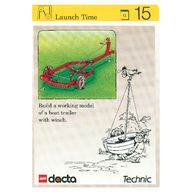 Деталь LEGO Activity Card, Set 9603, Simulation 15 - Launch Time, Цвет не указан/любой
