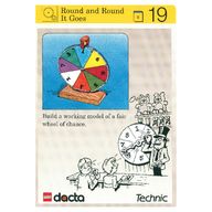 Деталь LEGO Activity Card, Set 9603, Simulation 19 - Round and Round It Goes, Цвет не указан/любой