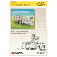 Деталь LEGO Activity Card, Set 9603, Simulation 24 - Sandy's Scoops, Цвет не указан/любой