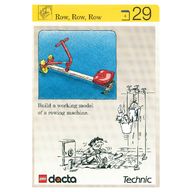 Деталь LEGO Activity Card, Set 9603, Simulation 29 - Row, Row, Row, Цвет не указан/любой